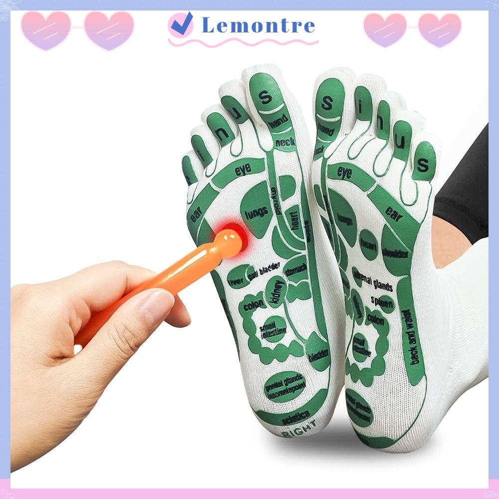 LEMONTRE Feet Massage Socks, Foot Spa Foot Pain Relief Acupressure ...