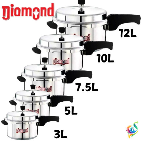 DIAMOND Pressure Cooker 3L 5L 7.5L 10L 12L 20L 22L 24L Unique