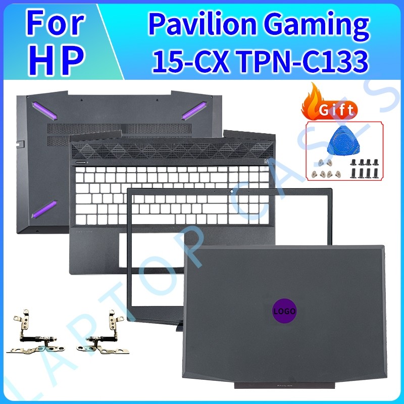 thumbnail image 2 of New HP LCD Back Cover Rear Lid & Front Bezel For Pavilion 15-CX Series (TPN-C133) | Black L20314-001 2 of 3