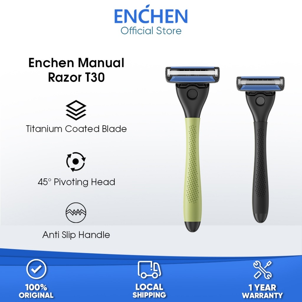 Enchen T30 Manual Shaver Comfort Safety Razor Three-Layer Blade 45 ...