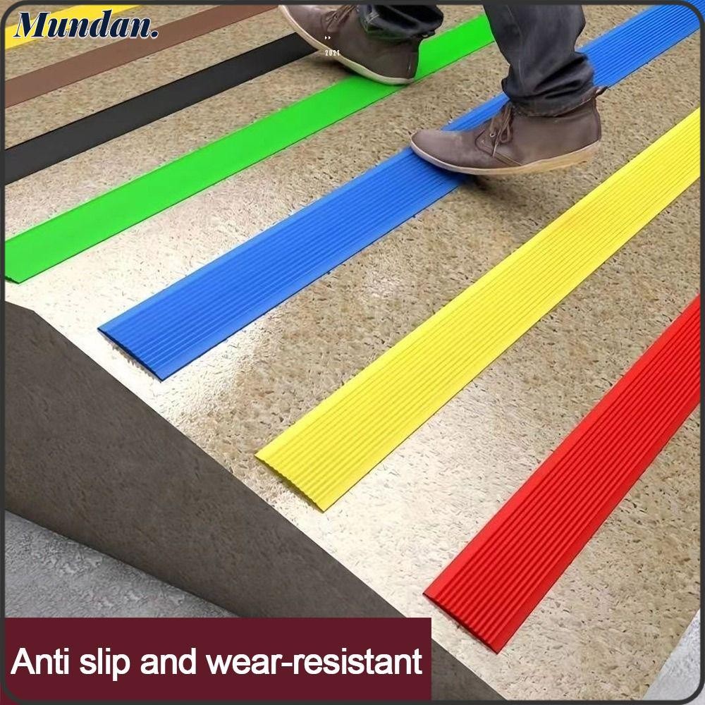 MUNDAN Stair Treads Strip, PVC Self-adhesive Anti-Slip Stair Strip ...