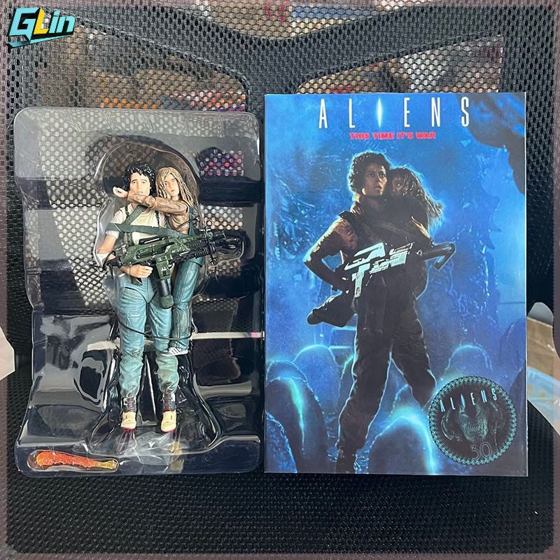 NECA 18cm ALIEN 2 Action Figure Set: Ellen Ripley & Newt PVC Models ...