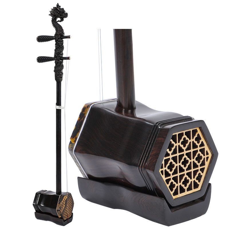 包教会]苏州黑檀二胡乐器专业演奏考级练习厂家直销龙头胡琴民族