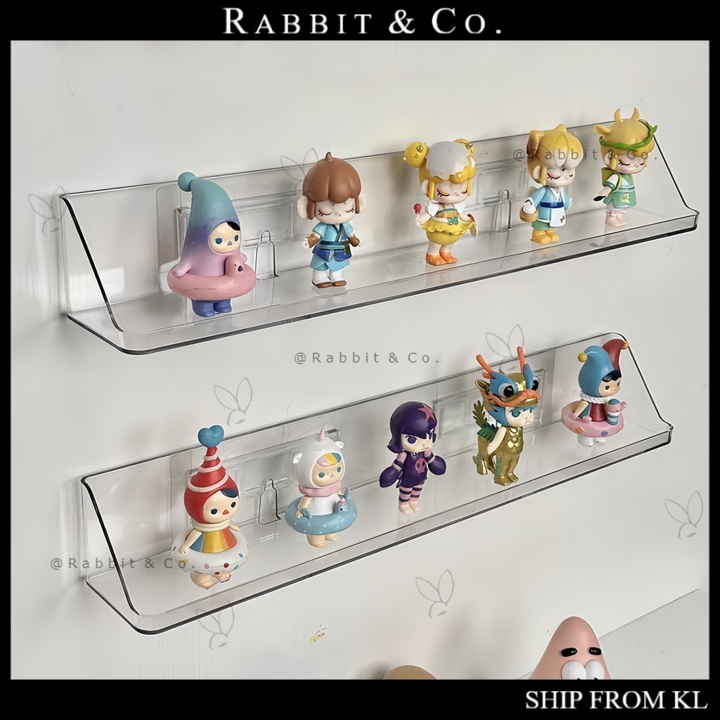 R&C Wall Mounted Display Stand L-shaped Transparent Acrylic Wall ...