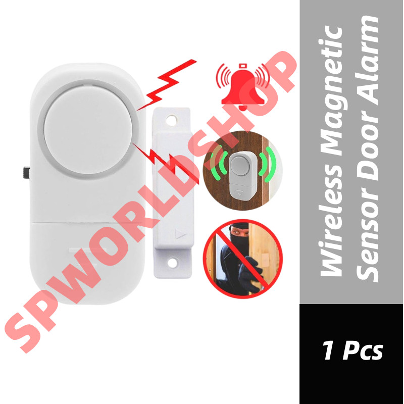 READY STOCK‼️ Wireless Door Window Alarm Magnetic Sensor Home Security ...