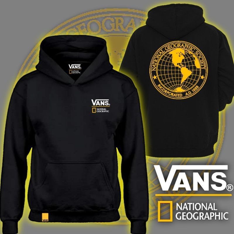 Super Premium National Geographic x Vans Off The Wall Mens Casual Trending Summer Long Sleeve Sweater Hoodie Sweatshirt Shopee Malaysia
