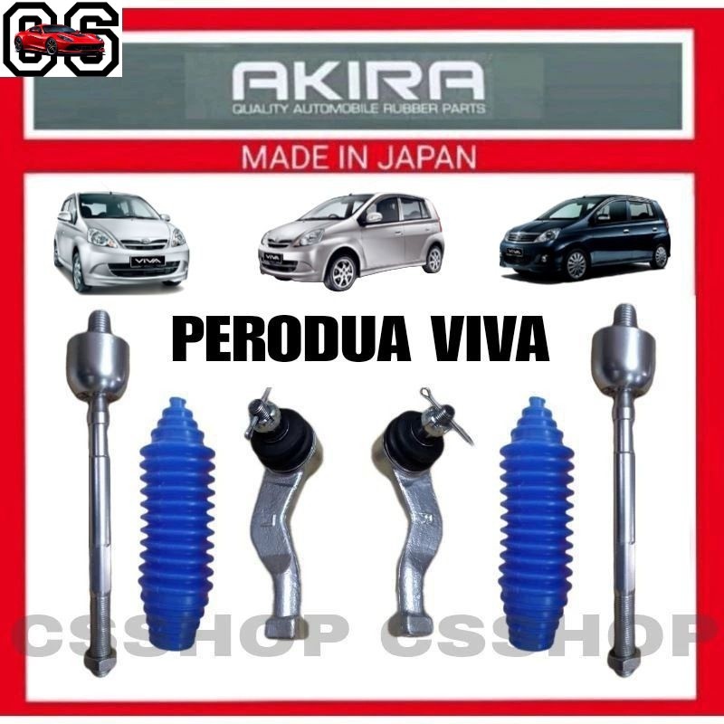 CS AKIRA PERODUA VIVA 660 / 850 / 1.0 , VIVA ELITE TIE ROD END + RACK ...