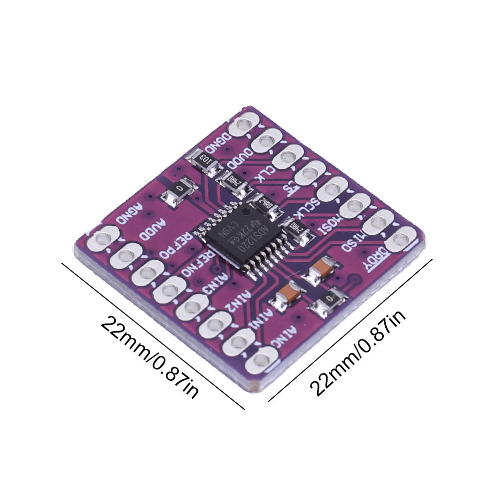 ADS1220 ADC I2C Low-power 24 Bit ADC Analog To Digital Converter Module ...