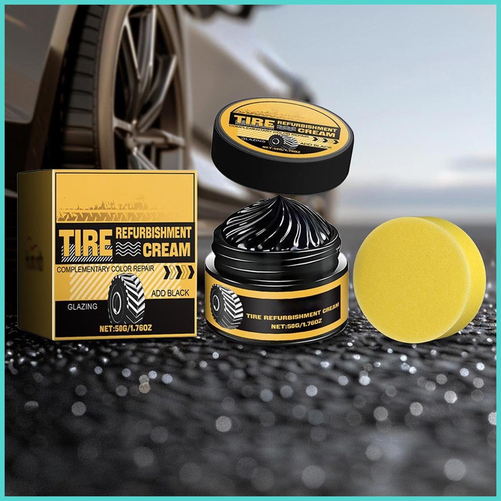 Wheel and Tire Cleaner LongLasting Tire Shine Gel 50g Car Tire Shine