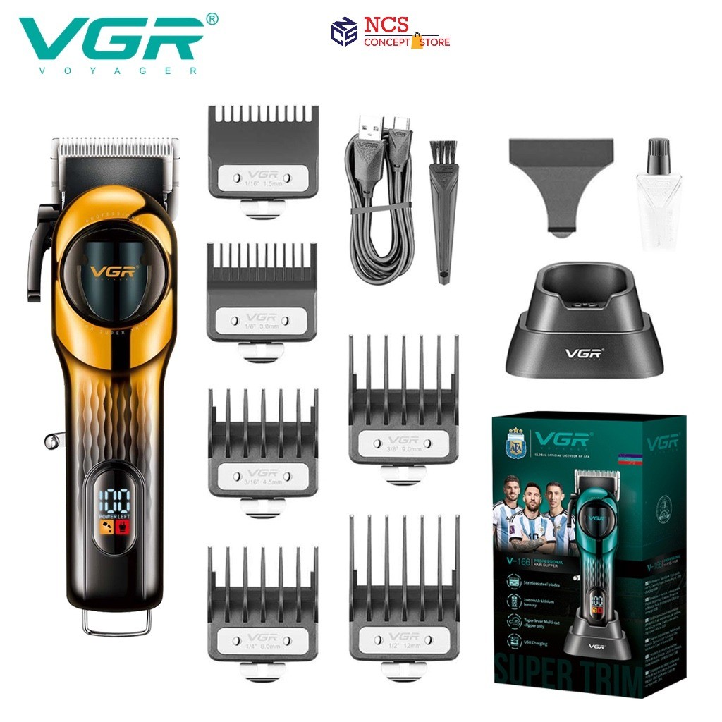 [NEW MODEL] VGR V166 Professional Hair Clipper Cordless Hair Trimmer