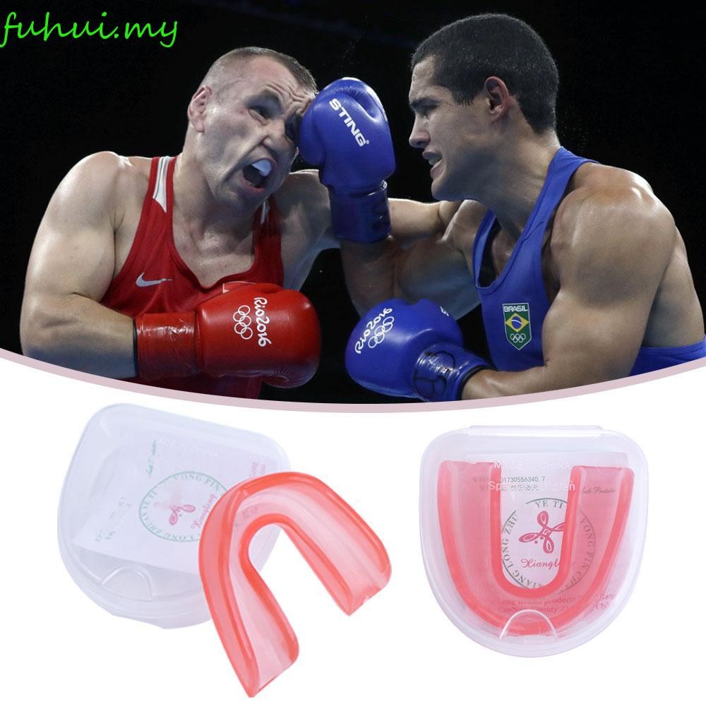 FUHUI Mouth Guard Karate Kids Adults Basketball Safety Protection EVA ...