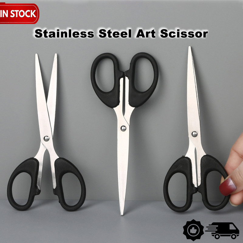 READY STOCK LONGER 16CM Scissor / Gunting / Stainless Steel Scissor ...