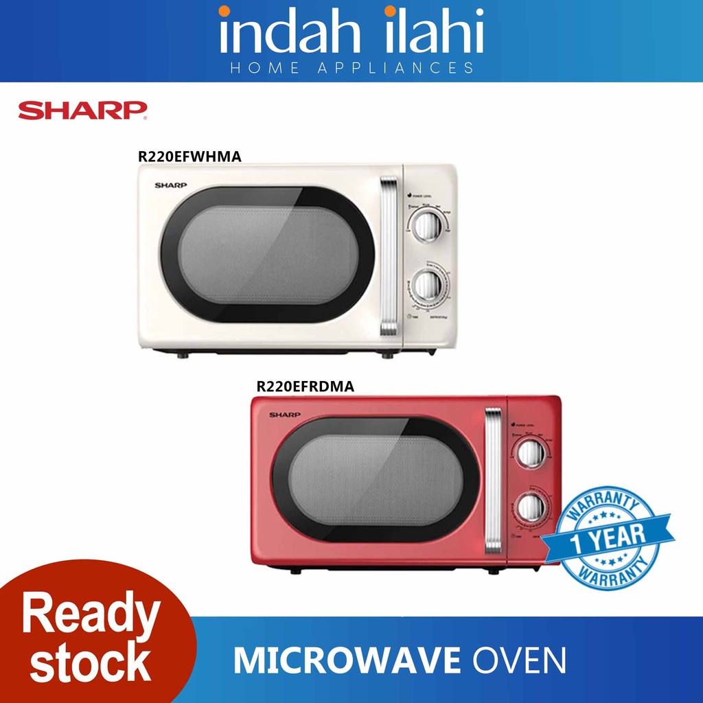 Sharp Pemanas Lauk 20L Peko Microwave Oven R220EFRDMA (RED) R220EFWHMA ...