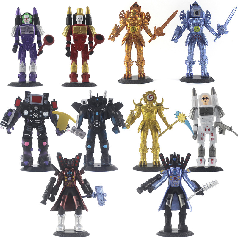 Skibidi Toilet Toy TV Man Clockman Titan Drill Man Speakerman Cameraman ...