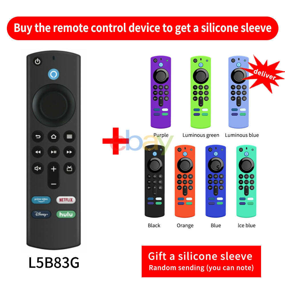 Telecomando Vocale Sostitutivo Per Fire TV Stick 4K (2a Gen), Fire TV Cube, Fire TV Stick Lite – Modello L5B83H, Compatibile Anche Con 2020