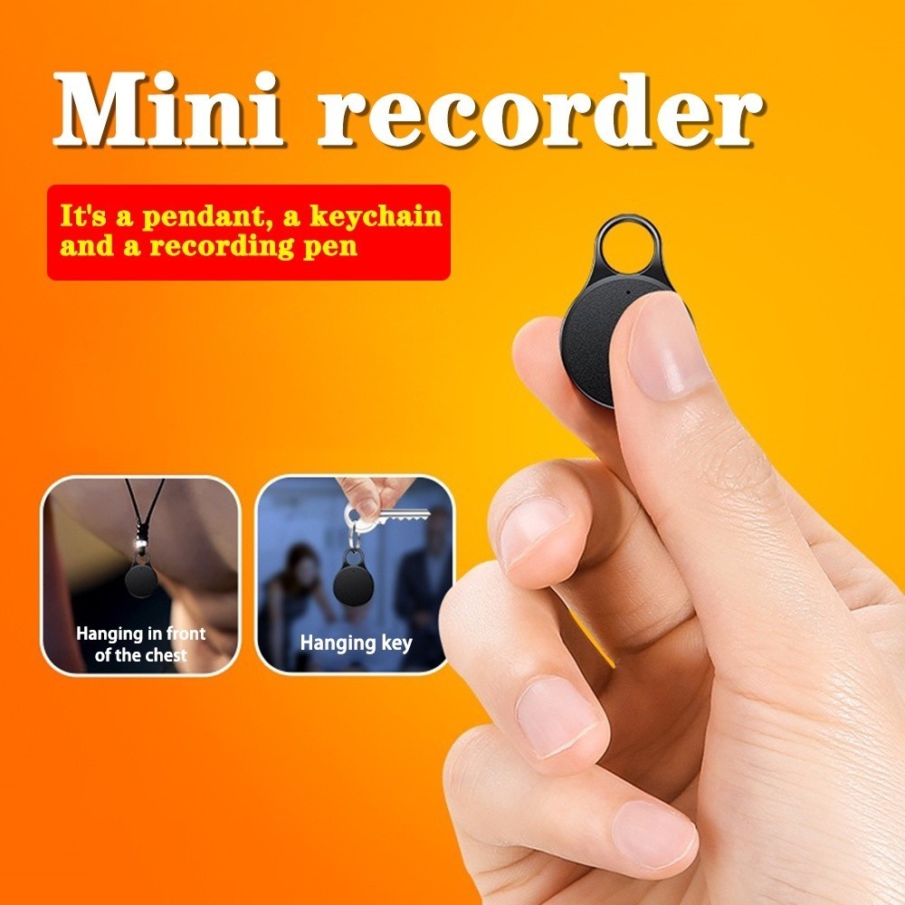 8/16/32G Mini Sound Recorder Noise Reduction One Click Recording Small ...