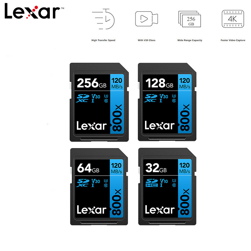Lexar HighPerformance 800x SDHC™/SDXC™ UHSI Card BLUE Series Memory