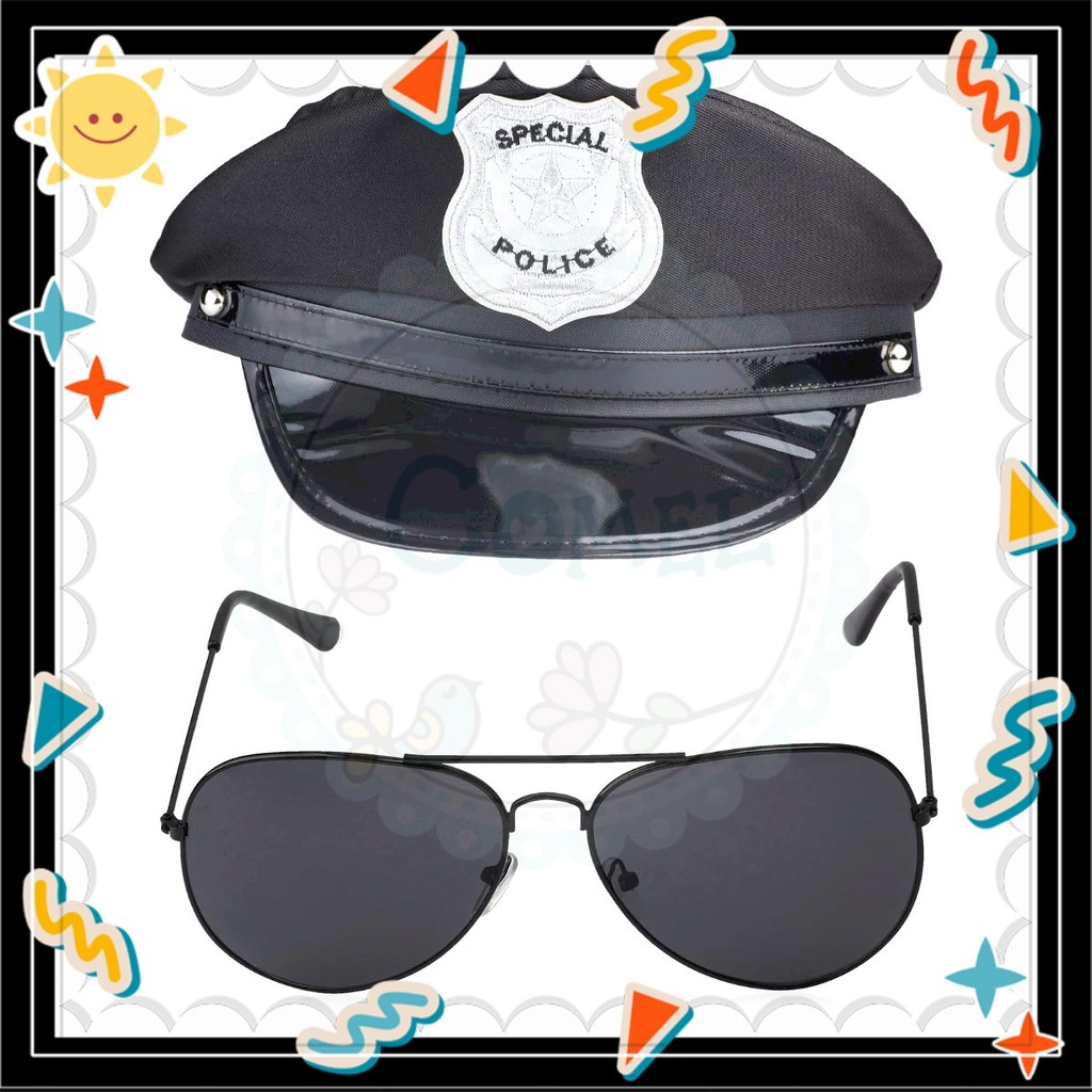 Comel Kids Little Police Costume Accessories Police Hat Handcuffs ...