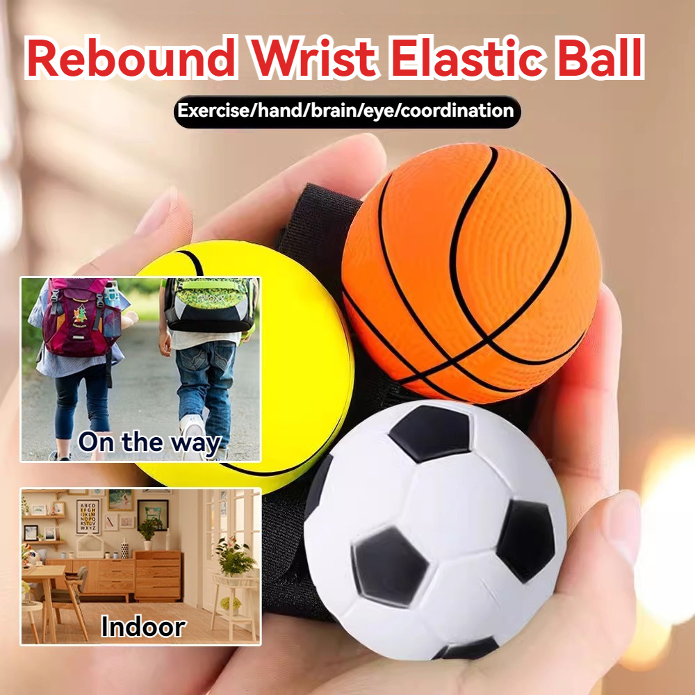 Rubber Elastic Ball Basketball Baseball Football Soft Elastic ...