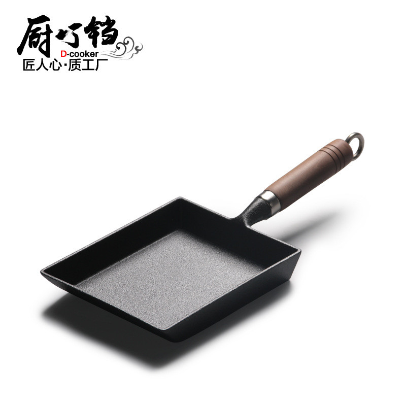 Cast Iron Tamagoyaki Pan, Japanese Omelette Pan/Egg Pan Skillet ...
