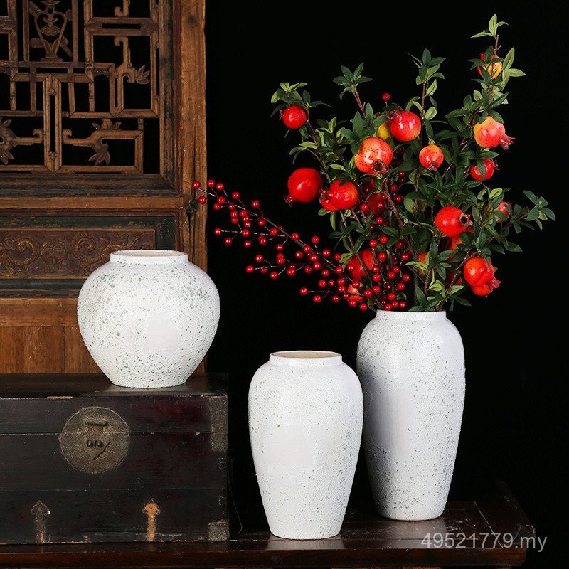 Jingdezhen Tu Hua Yu Pasu Seramik Pasu Bijan Putih Ruang Tamu Rumah ...