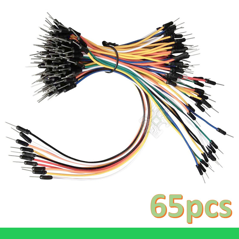 100 Pezzi Cavi Jumper Flessibili Per Breadboard – Set Ponticelli Spina Maschio-Maschio