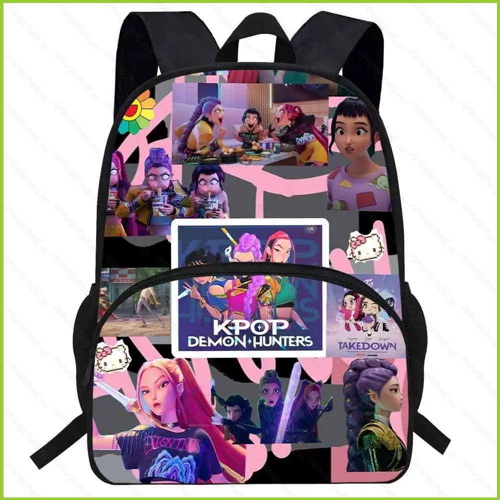 SY6 K-Pop Demon Hunters Backpack for Student Large Capacity Lightweight ...