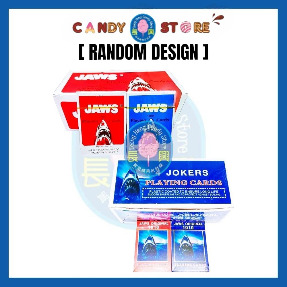 【1 DOZEN 】(RANDOM DESIGN) Playing Cards JAWS 1010 (12 pack) in one box ...