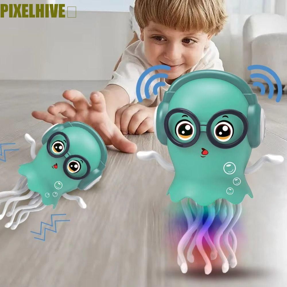 PIXELHIVE Electric Dancing Octopus Toy, Plastic Interactive Crawling ...