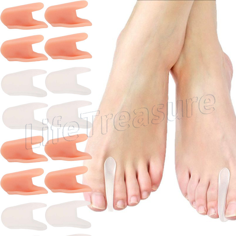 Soft A-Shaped Toe Separators - Transparent Silicone - For Daily Wear ...