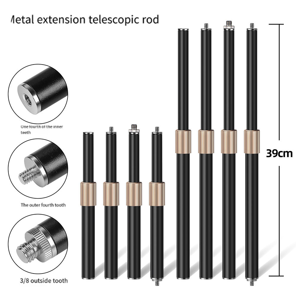 Mobile phone live streaming stand metal telescopic rod extension rod ...