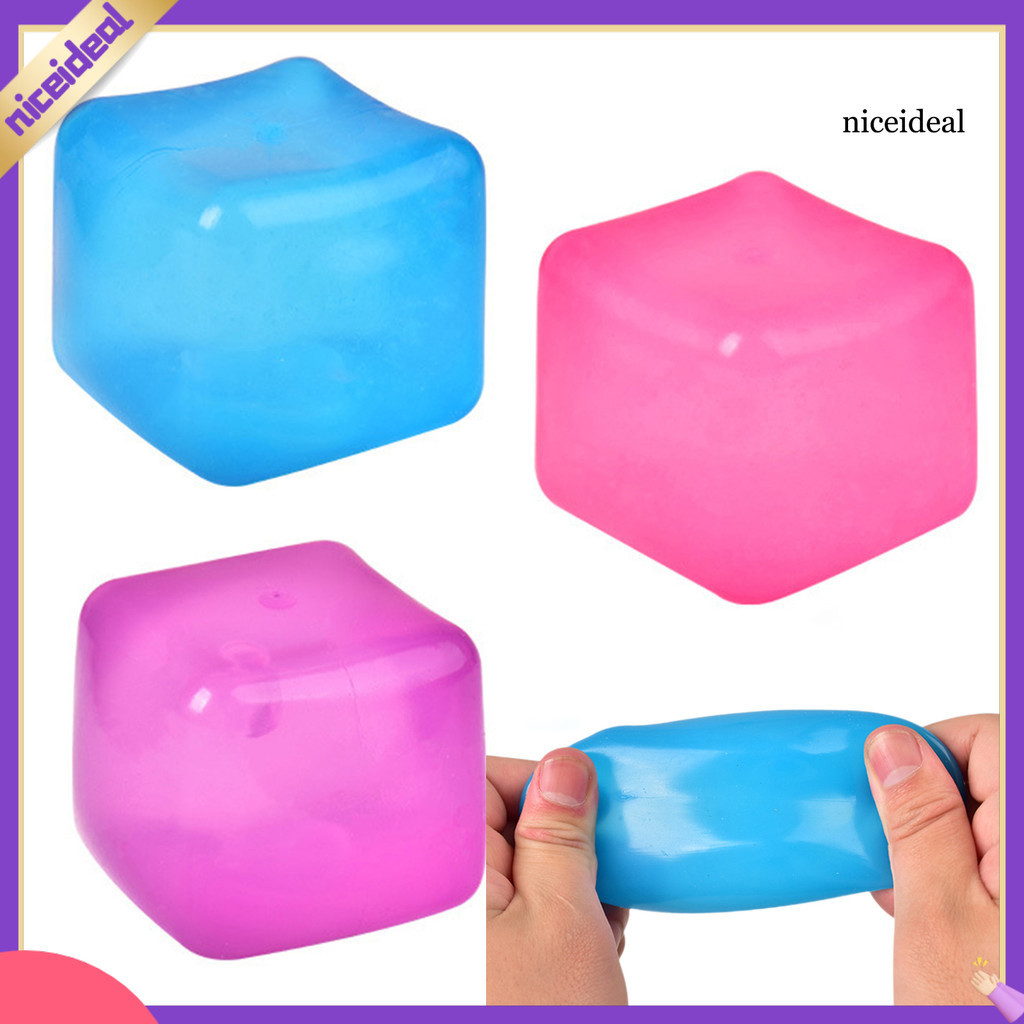 2/3/4Pcs Stress Relief Cube Squishes Toy Slow Rebound TPR Sensory ...