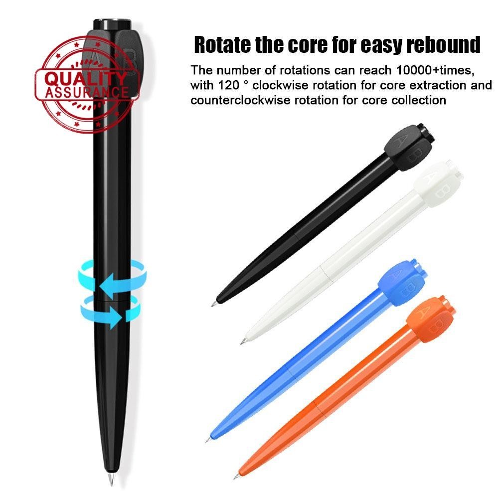 Abcd Rotation Answer Black Gel Pen Portable Smooth Pen Writing Rotating ...