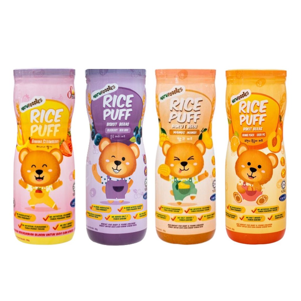 Natufoodies Baby Snack Rice Puff Baby Food (8m+) | Shopee Malaysia