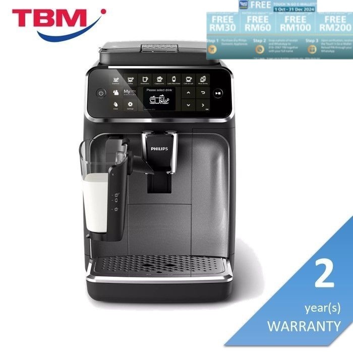 Philips EP4346/70 Fully Automatic Espresso Coffee Machines Series 4300 ...