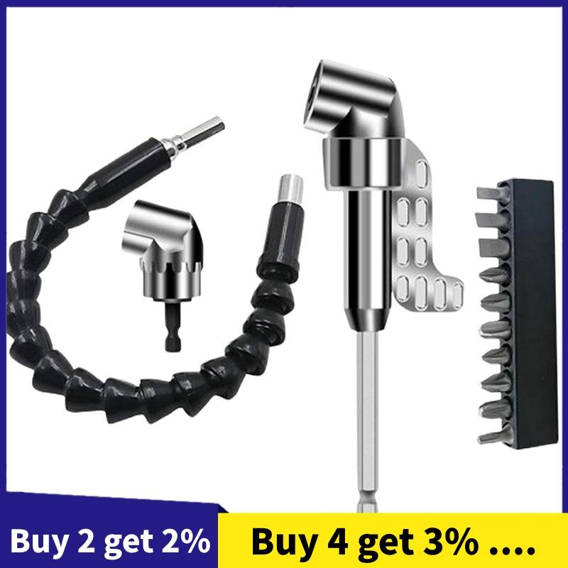 105 Degree Right Angle Drill Adapter,Corner Angled Screwdriver, 1/4In ...