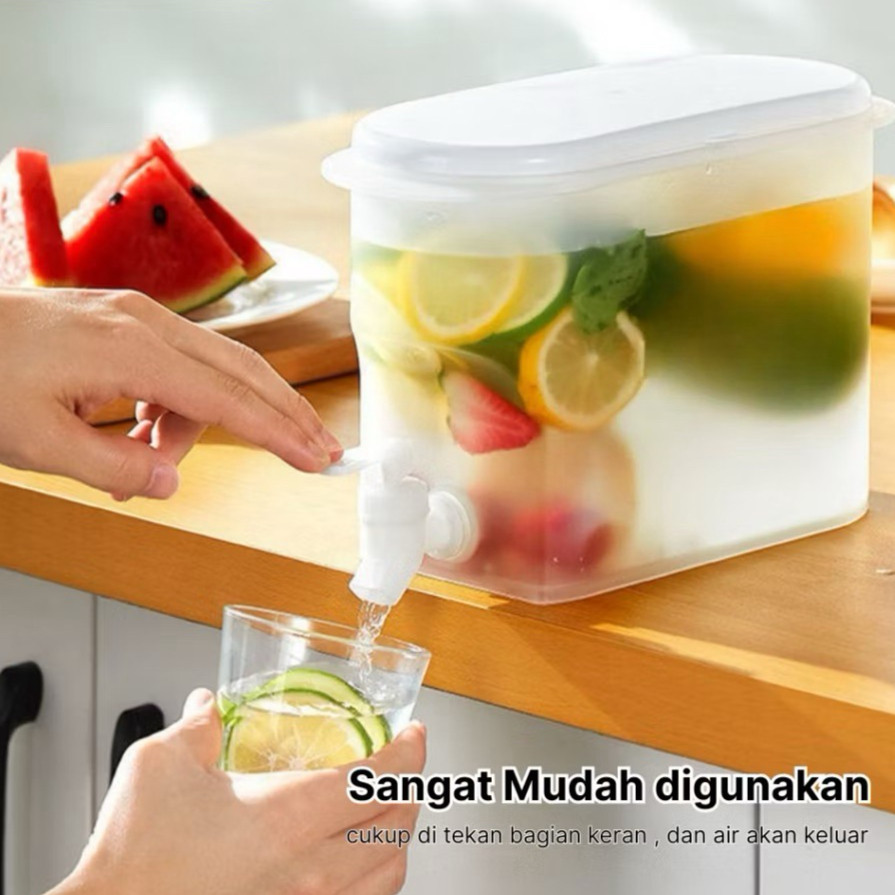 HomeLiving Portable Juice Dispenser 3.5L Refrigerator Drink Water ...