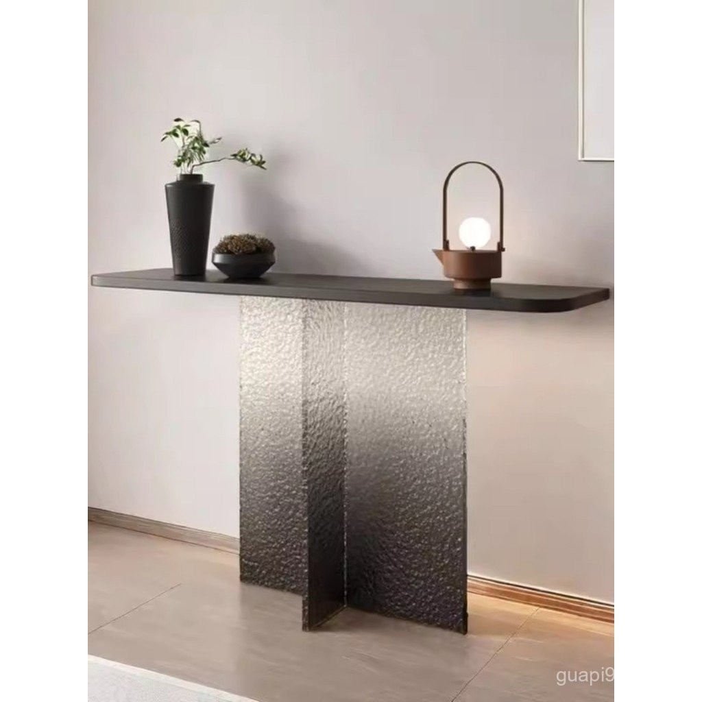 Light Luxury Acrylic Entrance Table Back Wall Narrow Side Strip Case ...