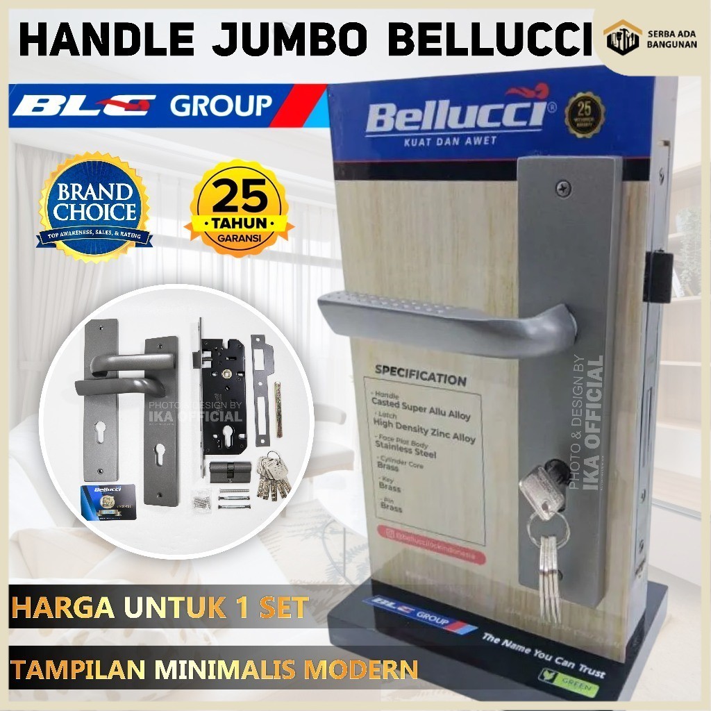 MESIN SAB HANDLE HOME DOOR HANDLE PULL BELLUCCI GREEN LABEL LINDEN ...