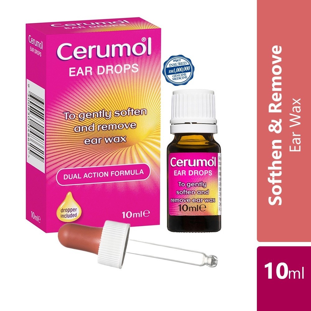 Cerumol Ear Drops Ear Wax Removal 10ml External Use Shopee Malaysia