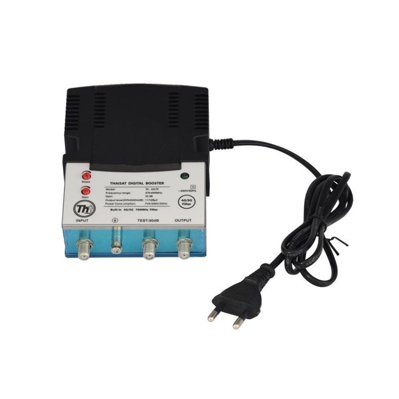 THAISAT-TA-35 LTE DIGITAL CATV & MATV AMPLIFIER POWER BOOSTER FOR MYTV ...