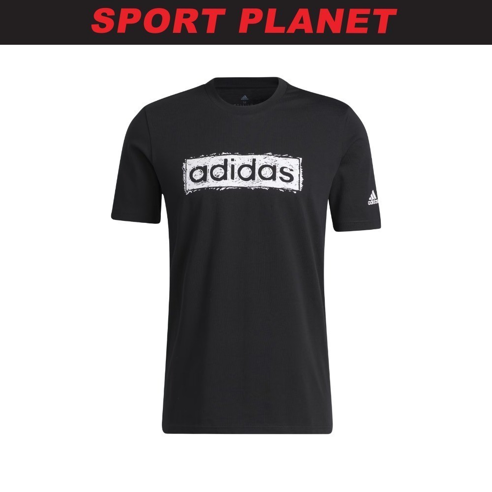 adidas Men Sketch Linear Graphic Tee Shirt Baju Lelaki HK9175 Sport Planet 27 39 Shopee Malaysia