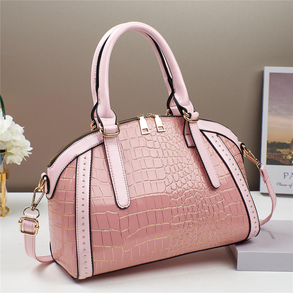 Ladies Bags 2024 New Style Patent Leather Fashion Niche Handbag Messenger Bag Shopee Malaysia