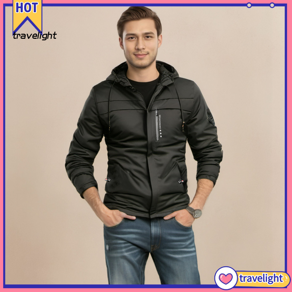 Hooded drawstring jacket deals