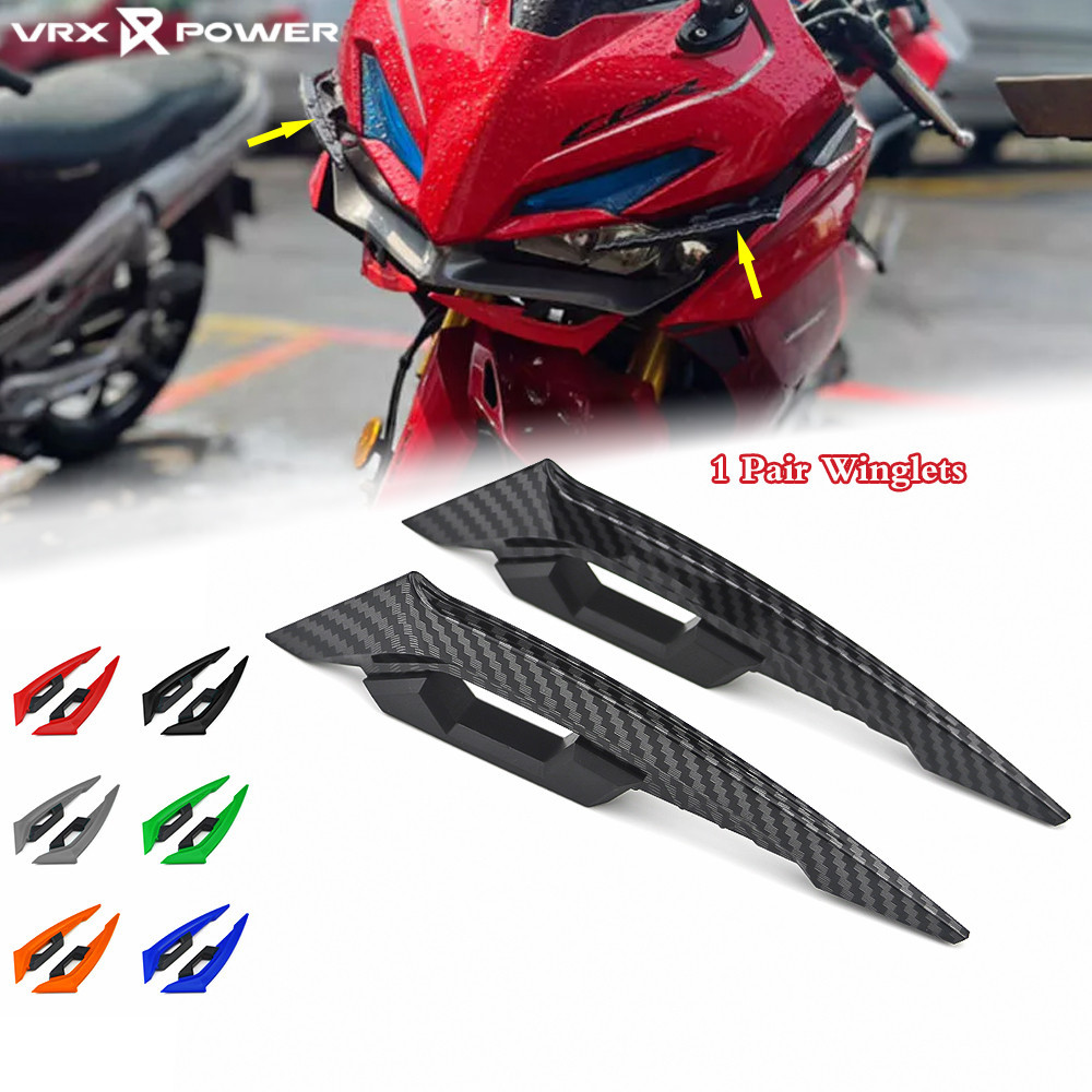 1 Pair Winglet Universal Side Fixed Winglets Sticker Decoration for GSX ...