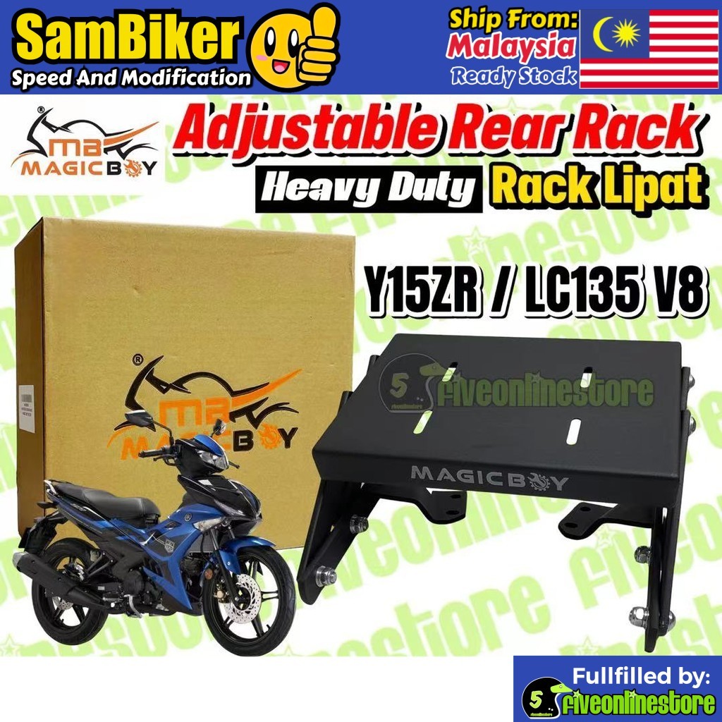 MAGIC BOY Adjustable Monorack Rear Rack PNP Yamaha Y15ZR V1 Y15 V2 ...