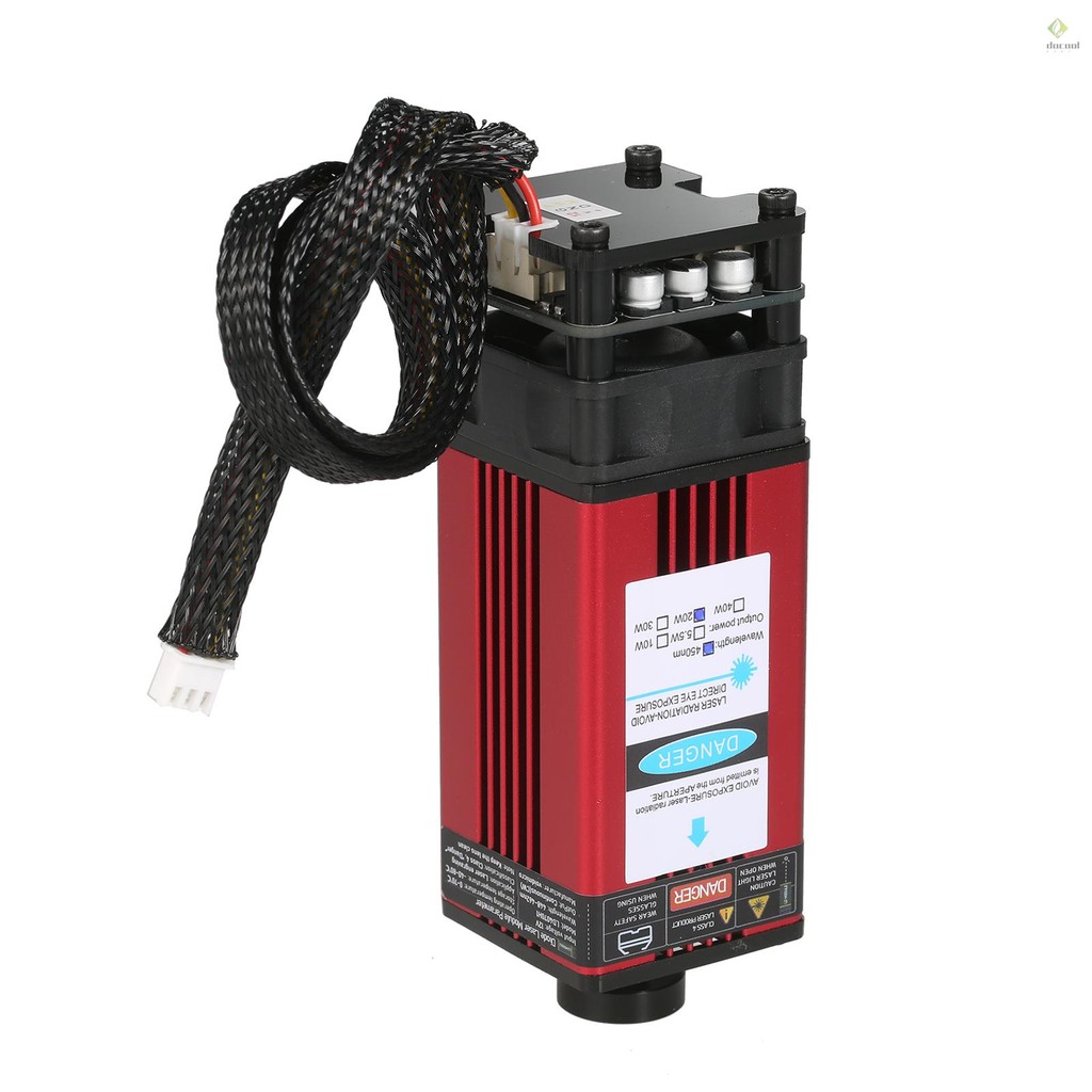 20W Laser Module 450nm Engraving Laser Head Adjustable Focal Length ...