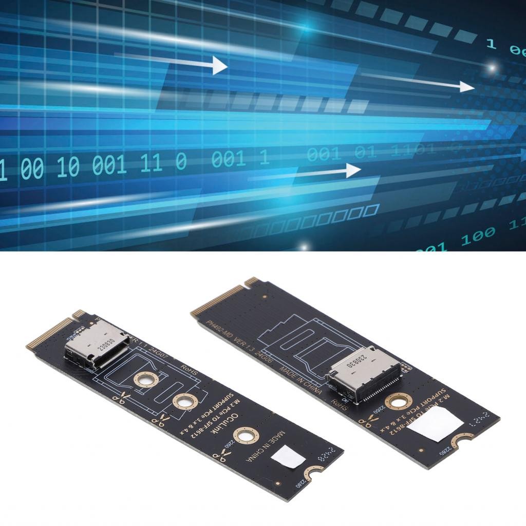 PCIE 5.0 X4 GEN5 SSD Adapter Cable M.2-Mkey Extension Cable For M