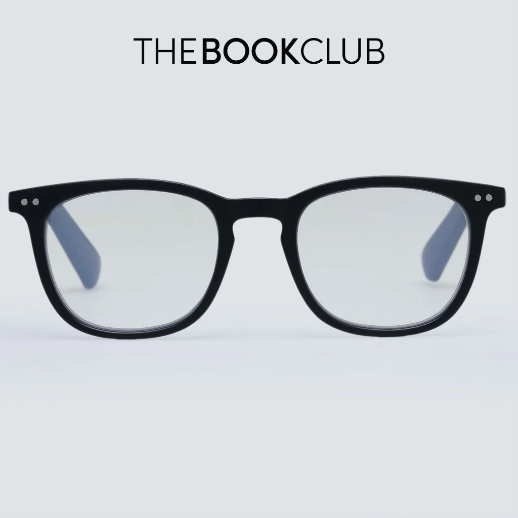 The Book Club "The Whirl" Blue Light Reading Glasses Matte Black