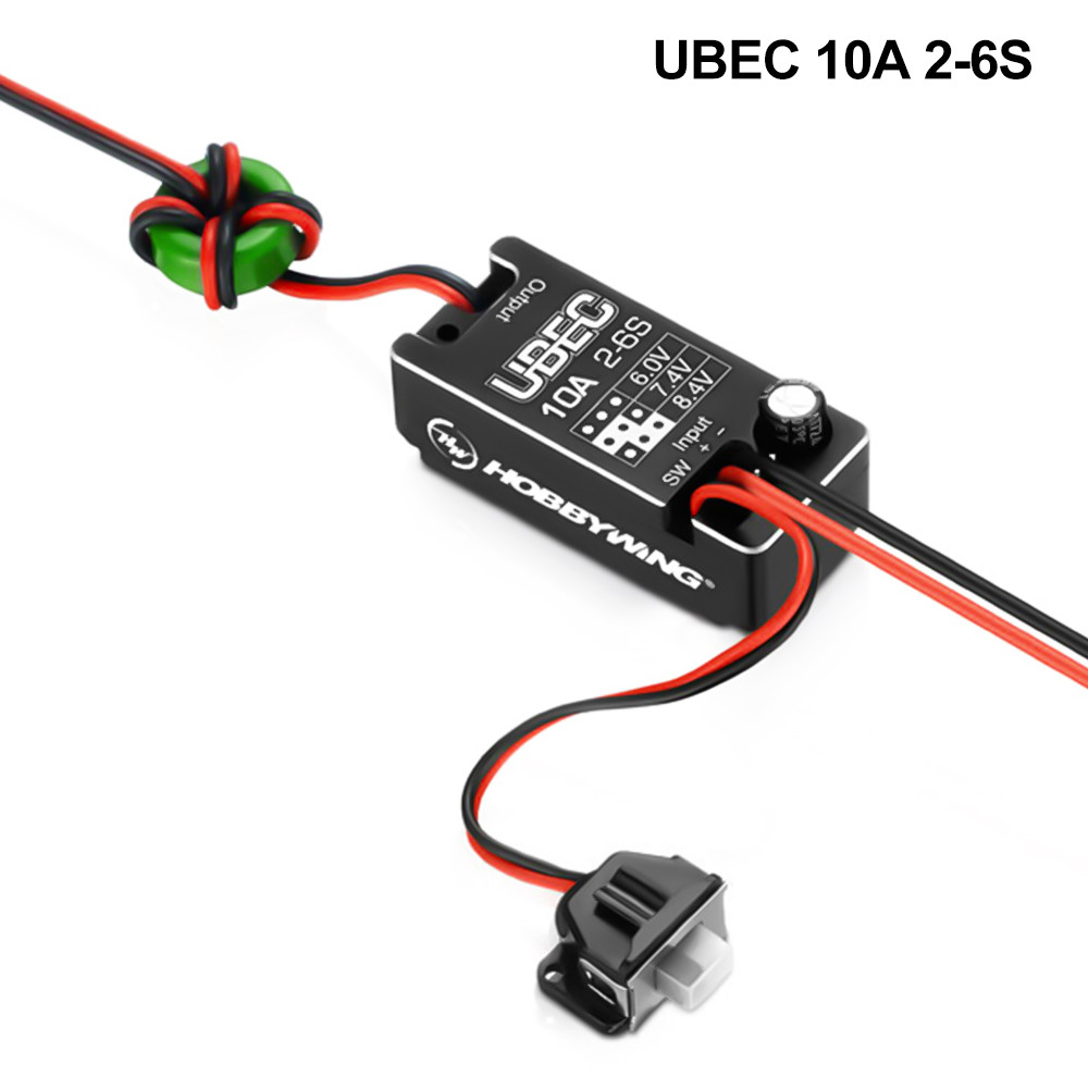 New Hobbywing Waterproof UBEC 10A Voltage Regulator Module 2-6S 6V/7.4V ...